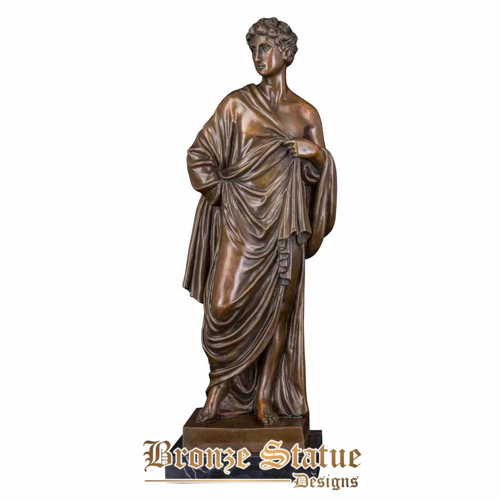 19in | 50cm | large mythology apollo belvedere bronze sculpture greek statue replica art figurines home decoration
