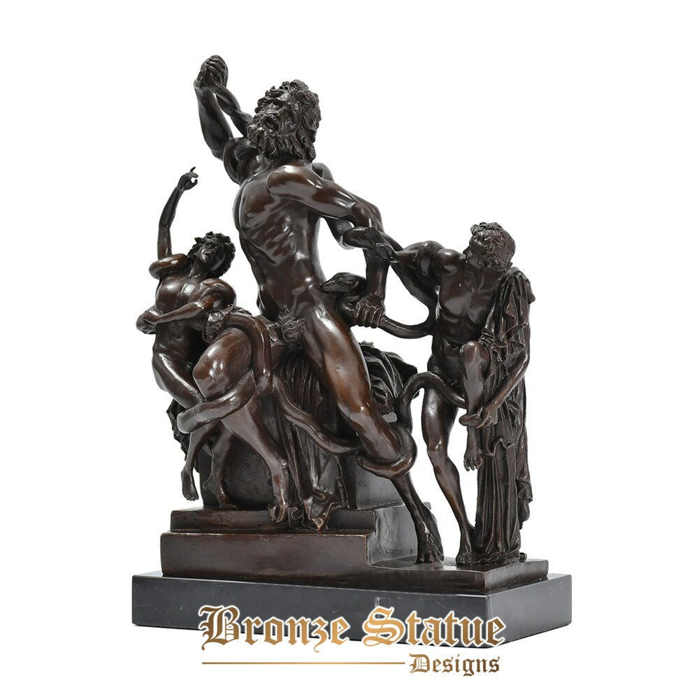 Bronze laocoon and his sons statue famous replica sculpture ancient greek classical art villa home decor