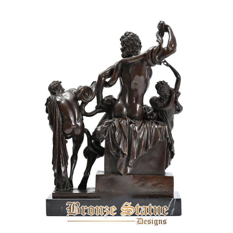 Bronze laocoon and his sons statue famous replica sculpture ancient greek classical art villa home decor
