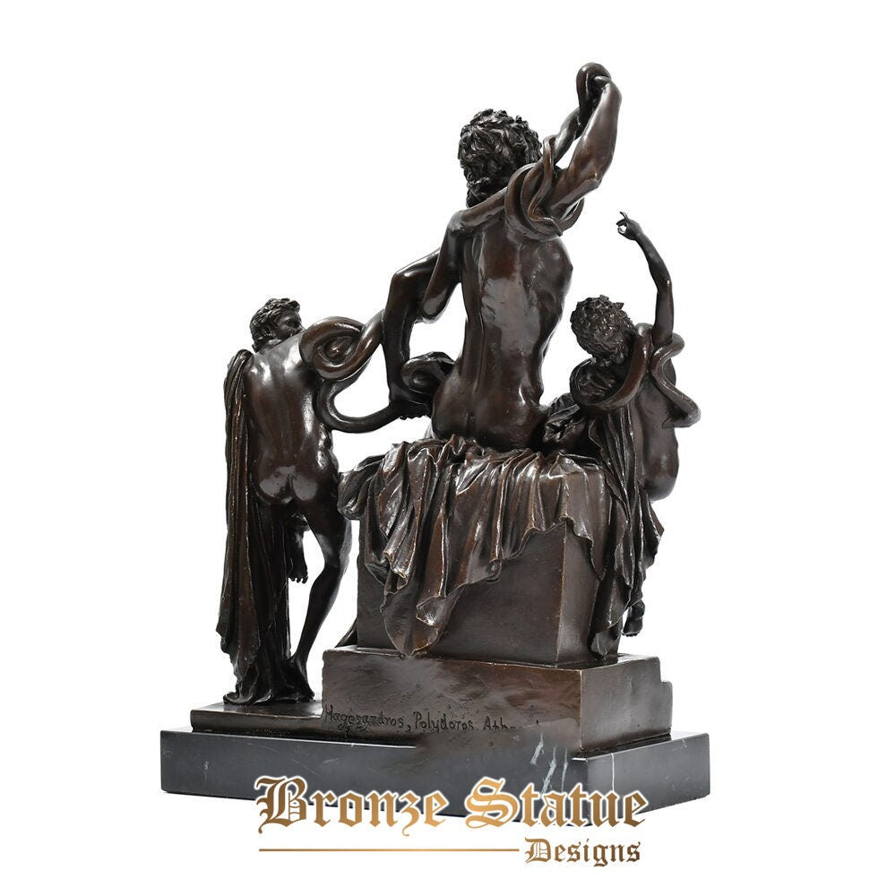 Bronze laocoon e seus filhos estátua famosa réplica escultura grega antiga arte clássica villa decoração para casa
