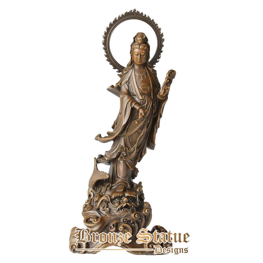 Avalokitesva buddha statue guanyin figurine dea della misericordia scultura buddha cinese fortunato arredamento per la casa