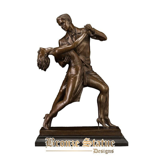 Bronze couple dance sculpture statue art romantic men woman figurine valentine's day anniversary gifts wedding decoration