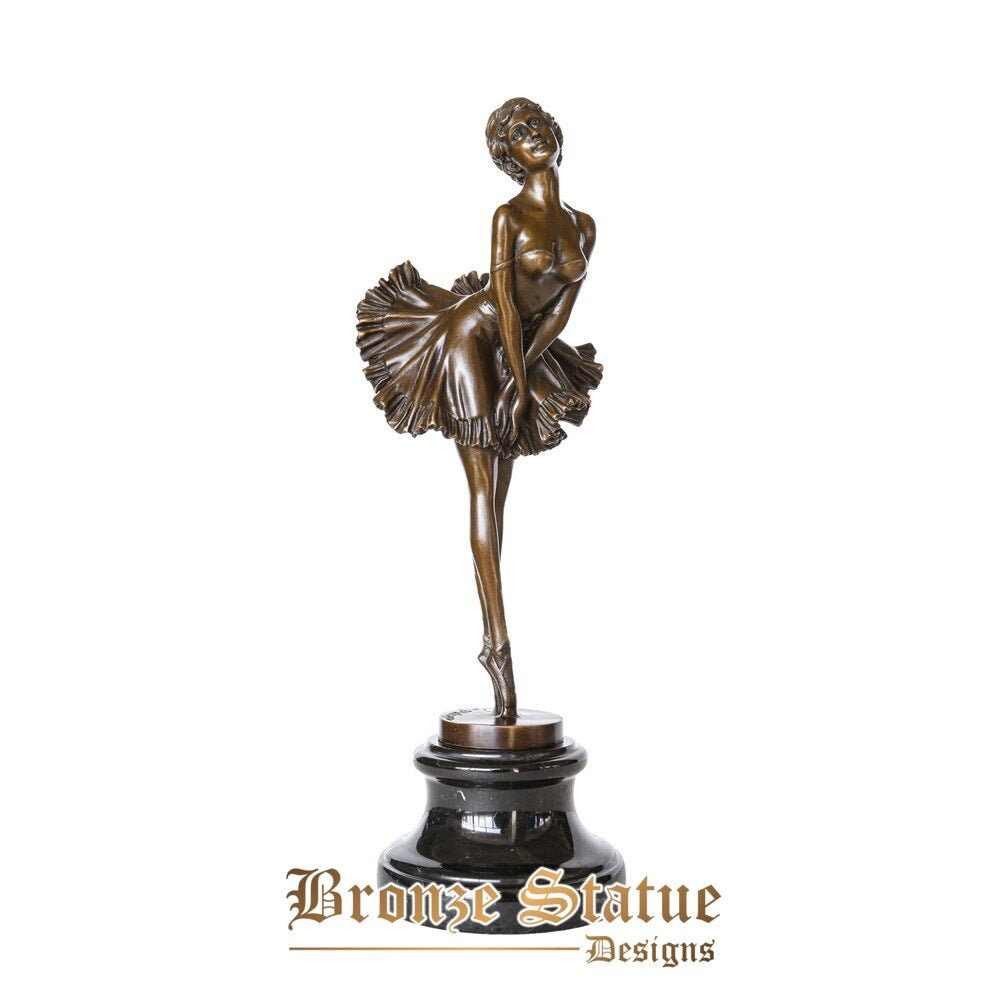 Bronzo marilyn monroe danza balletto statua scultura arredamento per la casa