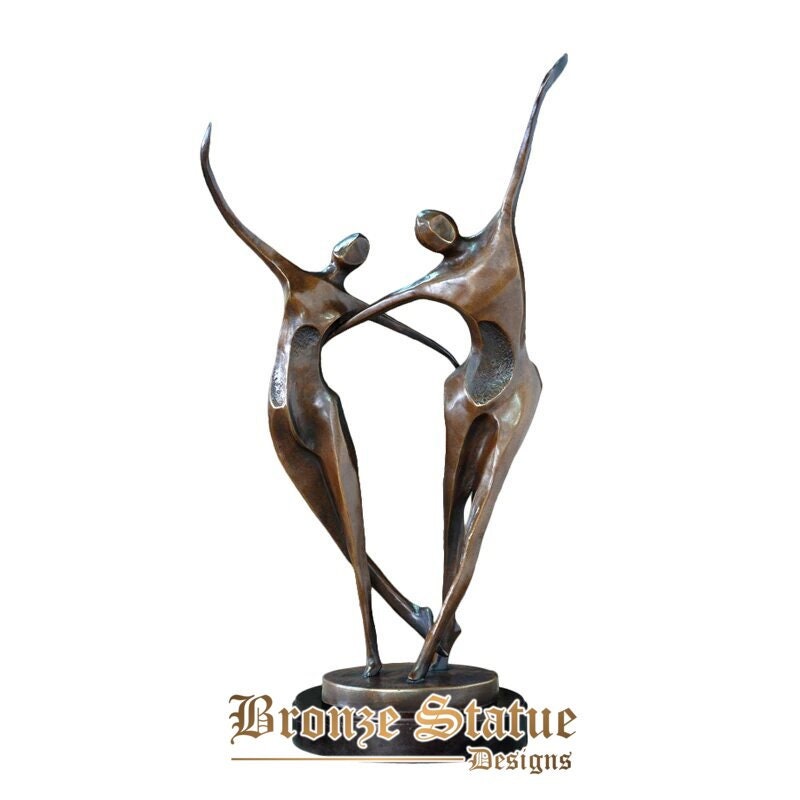 Modern statue abstract couple dance sculpture bronze vintage art perfect indoor home decoration gifts