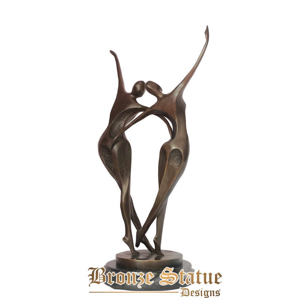 Modern statue abstract couple dance sculpture bronze vintage art perfect indoor home decoration gifts