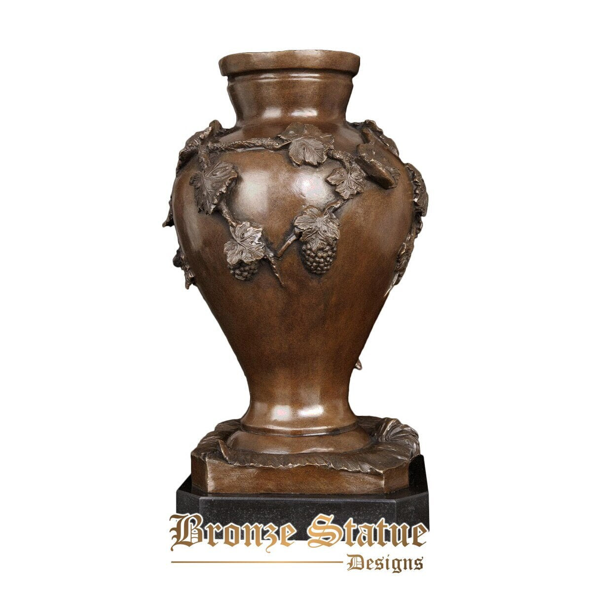 Bronze vase sculpture with kid statue for decor antique sculpture europe retro soft outfit villa home furnishing articles