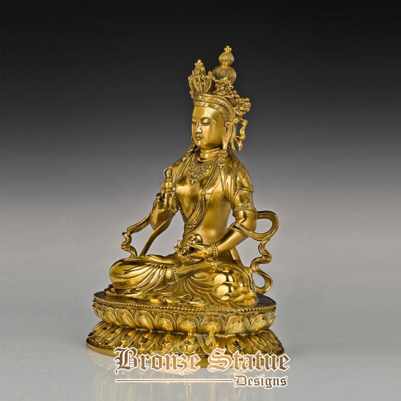 Buddhist vajra sattva copper figurine statue classical famous india religious brass sculpture for decoration gift