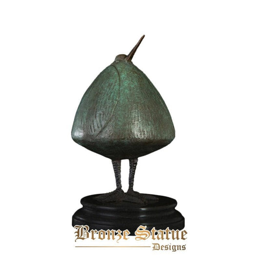 Vintage abstract bird statue figurine bronze animal sculpture nordic household decoration vintage metal artwork