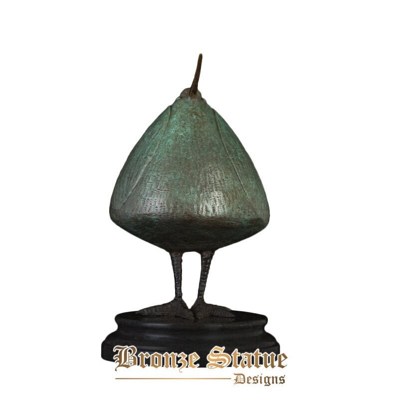 Vintage abstract bird statue figurine bronze animal sculpture nordic household decoration vintage metal artwork