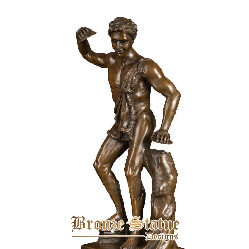 Bronze greek mythology heracles god statue figurine antique man sculpture art home decor gift
