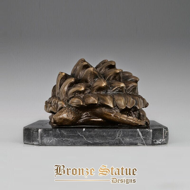 Snapping turtle bronze statue sculpture north america wildlife animal art hot casting brass home decor