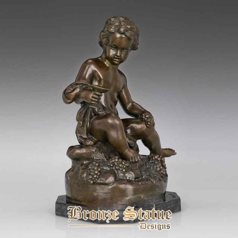 Greek mythology little wine god dionysus statue sculpture antique art hot casting brass home decor