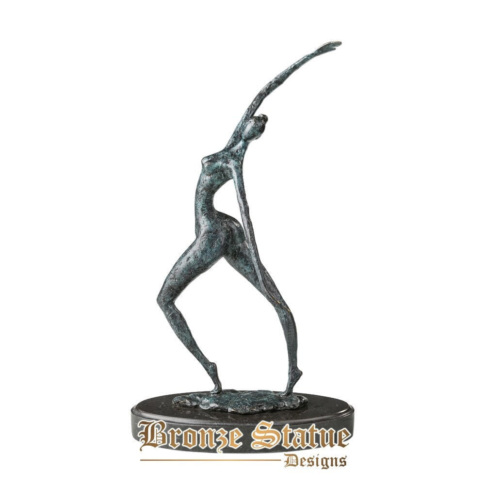Abstract stretching exerciser bronze statue modern sculpture art classy gift home hotel decoration christmas gifts