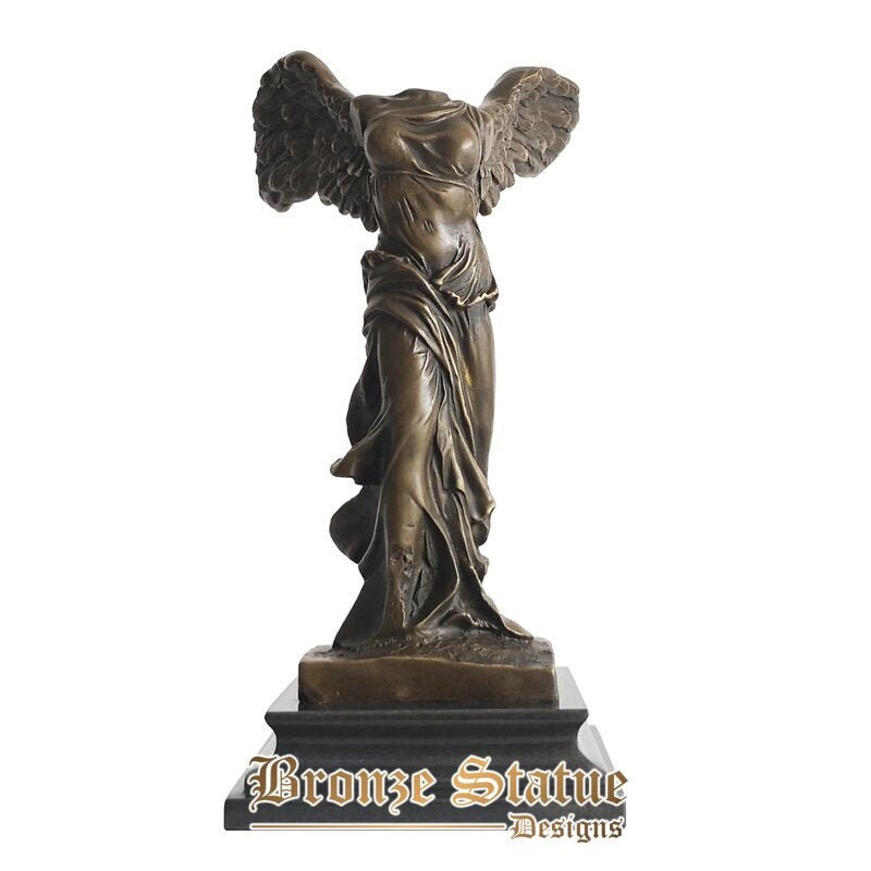 Winged nike victoria statue sculpture bronze greek victory goddess reproduction famous figurine antique art home decor