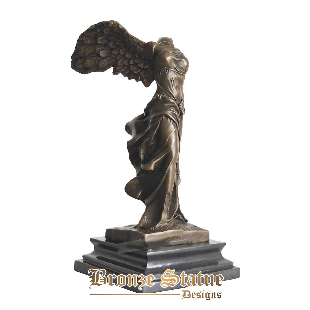 Winged nike victoria statue sculpture bronze greek victory goddess reproduction famous figurine antique art home decor