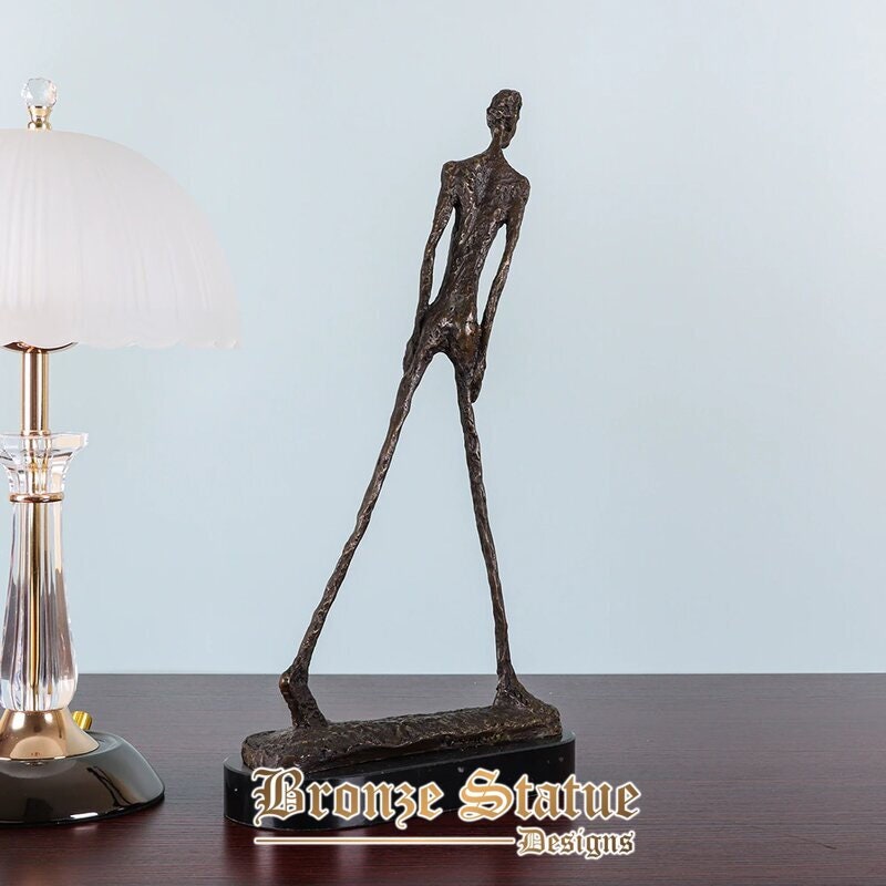Giacometti sculpture art replica bronze walking man statue abstract skeleton famous collection figurine home decor