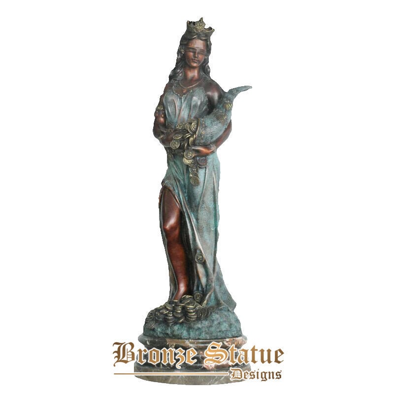 Tamanho real fortuna tyche deusa romana da sorte réplica estátua de br ...
