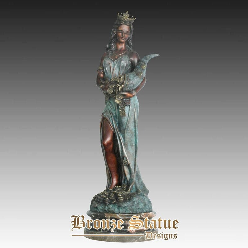 Tamanho real fortuna tyche deusa romana da sorte réplica estátua de br ...