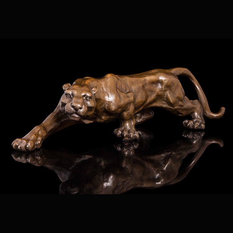 Panther | Cheetah | Leopard | Wildlife Hunting Statue | Bronze Sculpture
