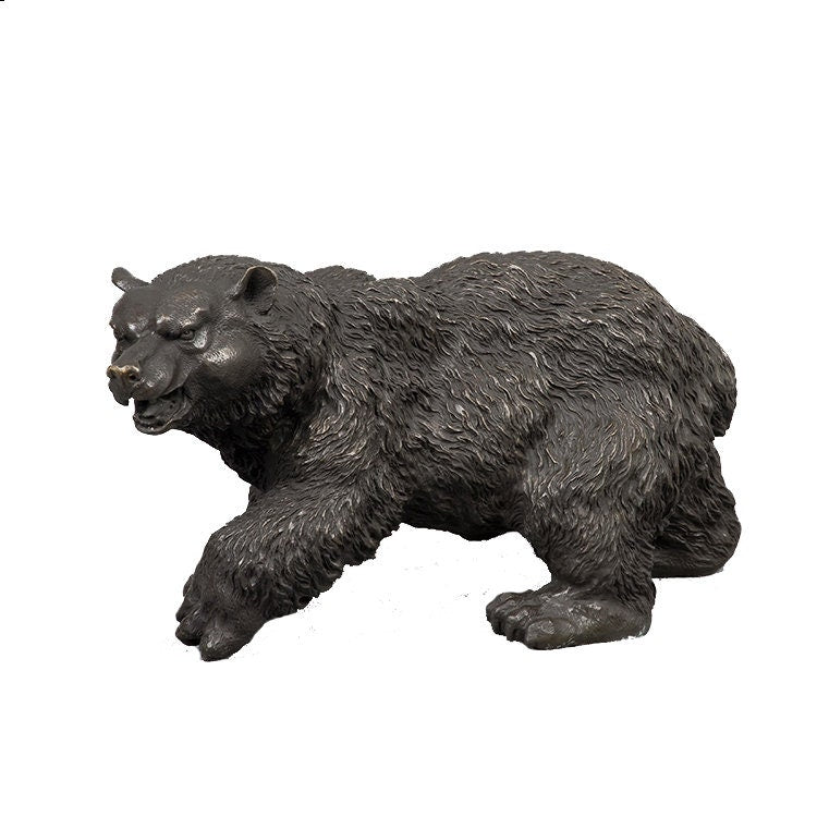 Grissly Bear | Bronze Bear Animal | Bear Sculptrue