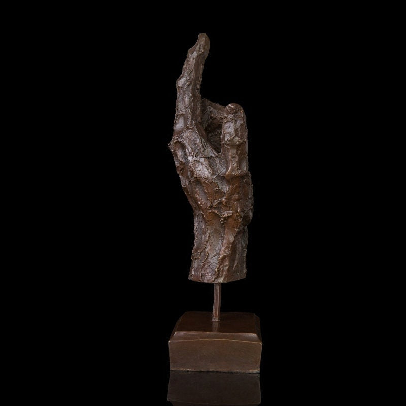 Gesto de mão abstrato | Escultura em Bronze | Estátua Abstrata