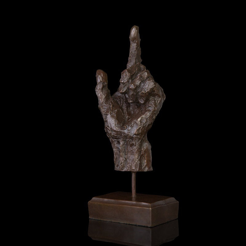 Gesto de mão abstrato | Escultura em Bronze | Estátua Abstrata