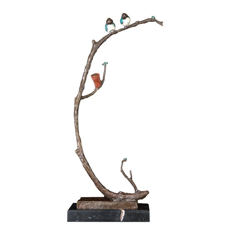 Two Little Blue Birds on a Branch | Home Decor | Hotel Decor | Animal Wildlife