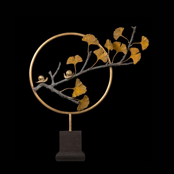 Snails on a Branch | Bronze Wildlife | Nature Sculpture
