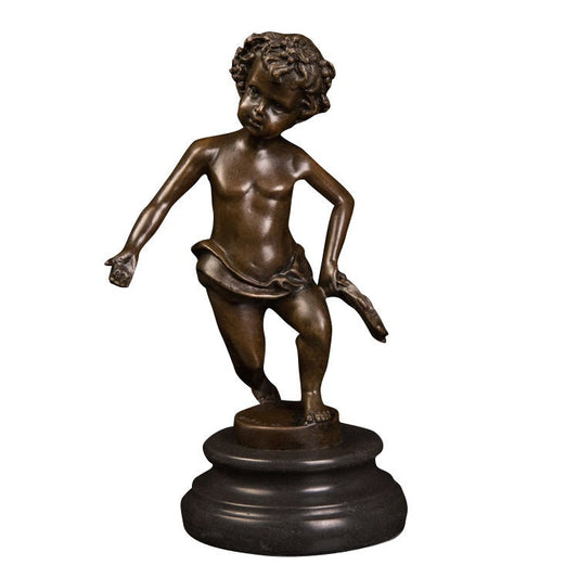Tanzendes Kind | Junge-Statue | Baby-Skulptur