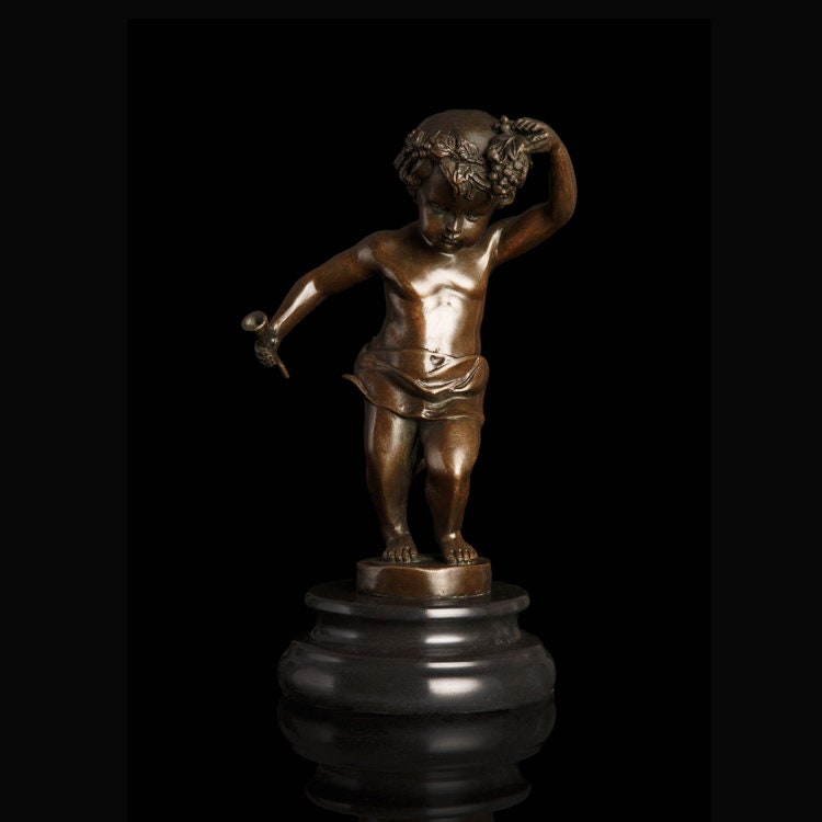 Little Boy Bronze Statue | Child Sculpture | Cute Boy Dancing Sculpture