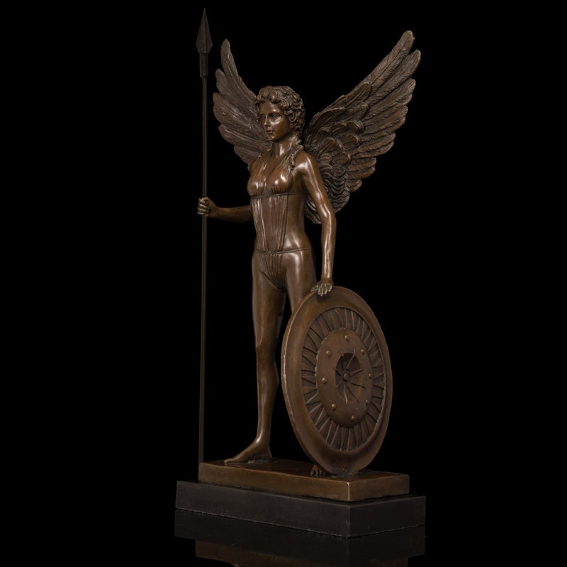 Athena Bronze Statue | Greek Goddess of Wisdom | Mythical Sculpture