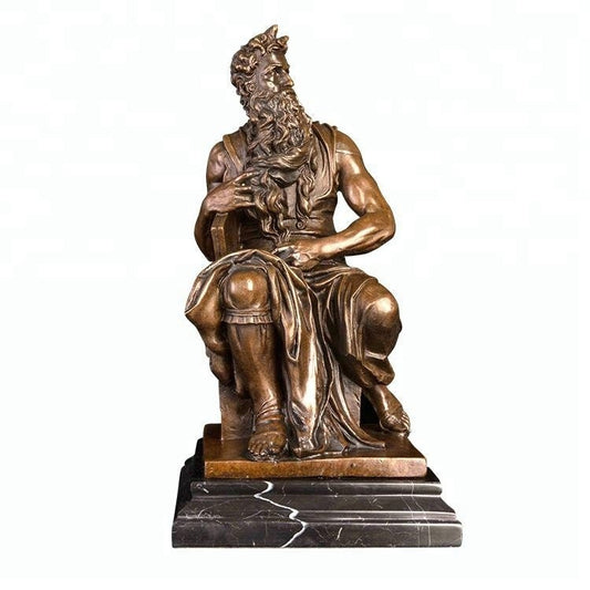 Moses by Michelangelo | Bronze Statue | The Prophet