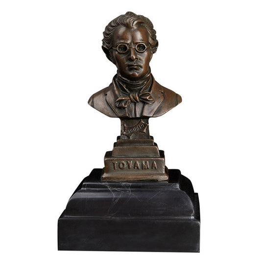 Franz Schubert Bronze Head Bust | Classical Composer | Classical Music