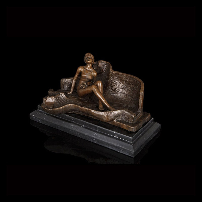 Naked Table Decor | Nude Bronze | Sexy Sculpture