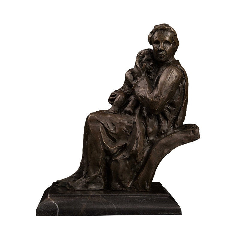 Mother and Baby | Female and Child | Bronze Statue