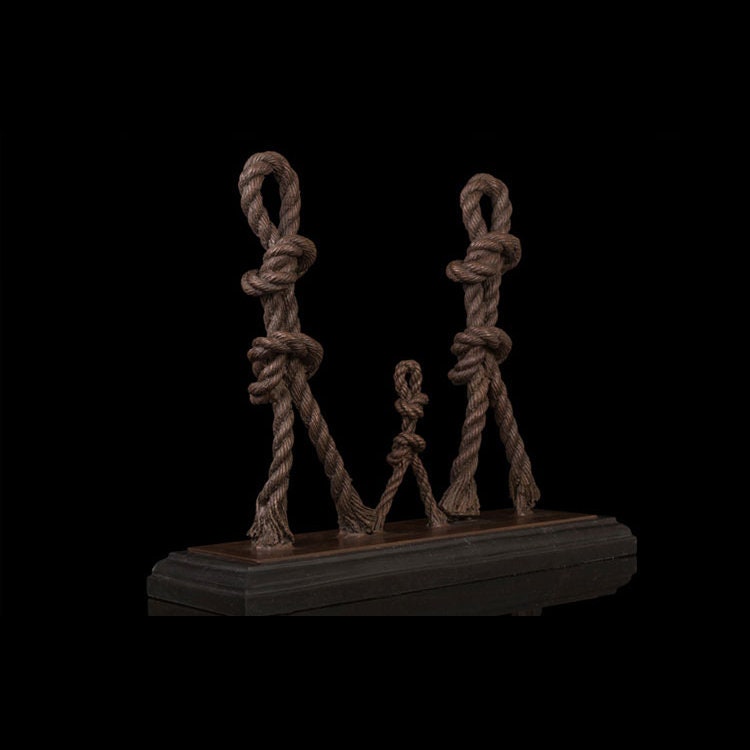 Bottom Statue Rope Rope Family Sculpture | Parents and child | Bronze Statue – Bronze ...
