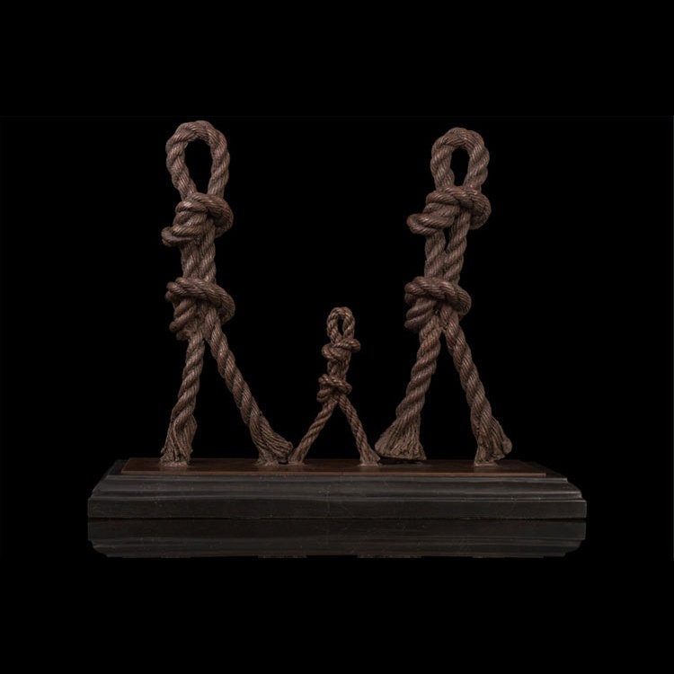 Bottom Statue Rope Rope Family Sculpture | Parents and child | Bronze Statue – Bronze ...