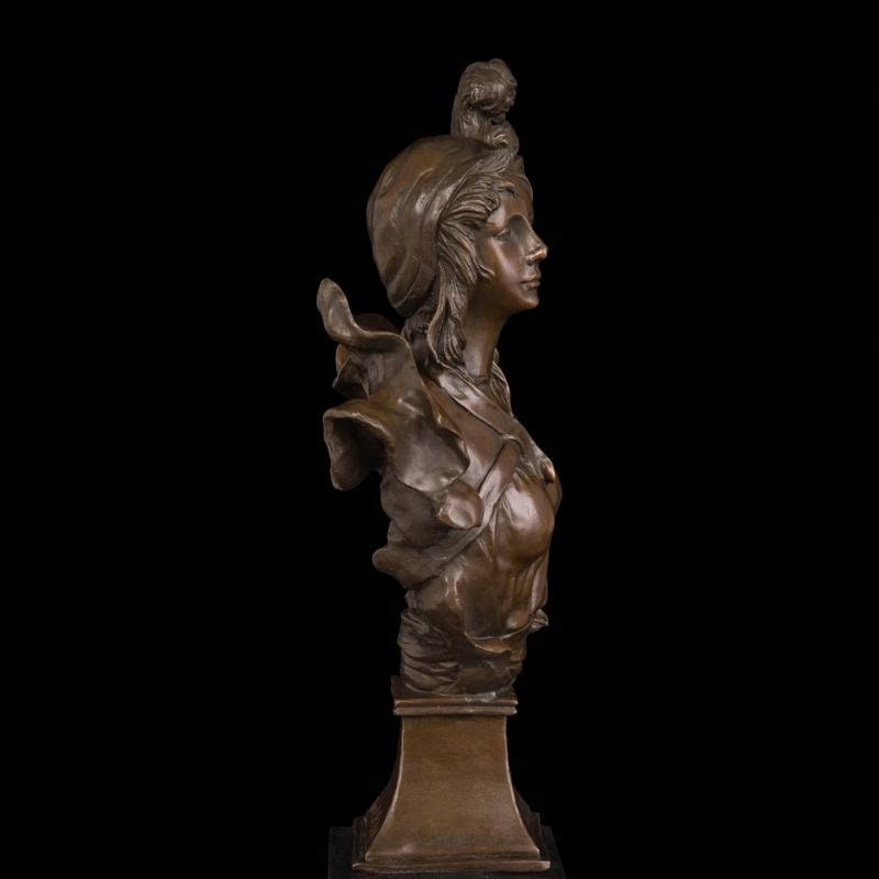 Medievil Lady | Head Bust | Bronze Statue