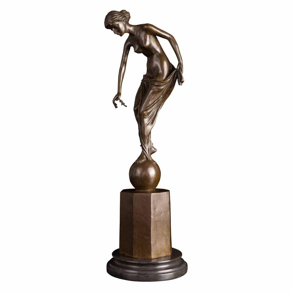 Sexy Topless Woman | Bronze Lady | Nude Sculpture