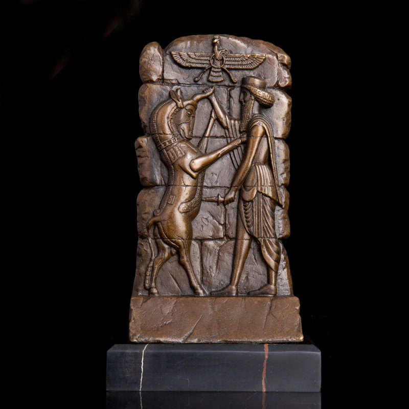 Zoroastrianism Sculpture | Bronze Statue | Ancient Statue | Religous Statue