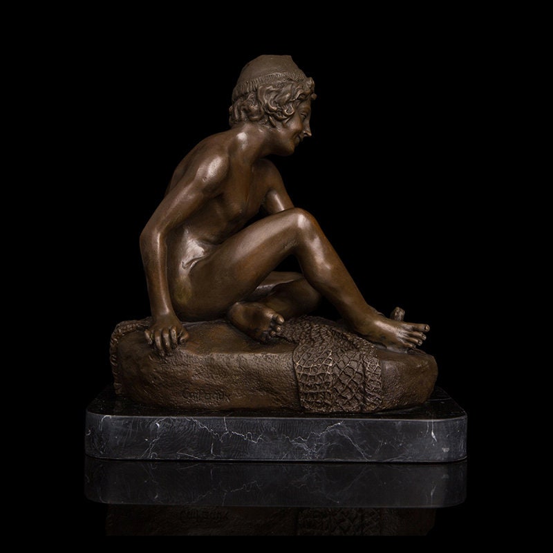 Boy Bathing Nude | Naked Statue | Nude Sculpture
