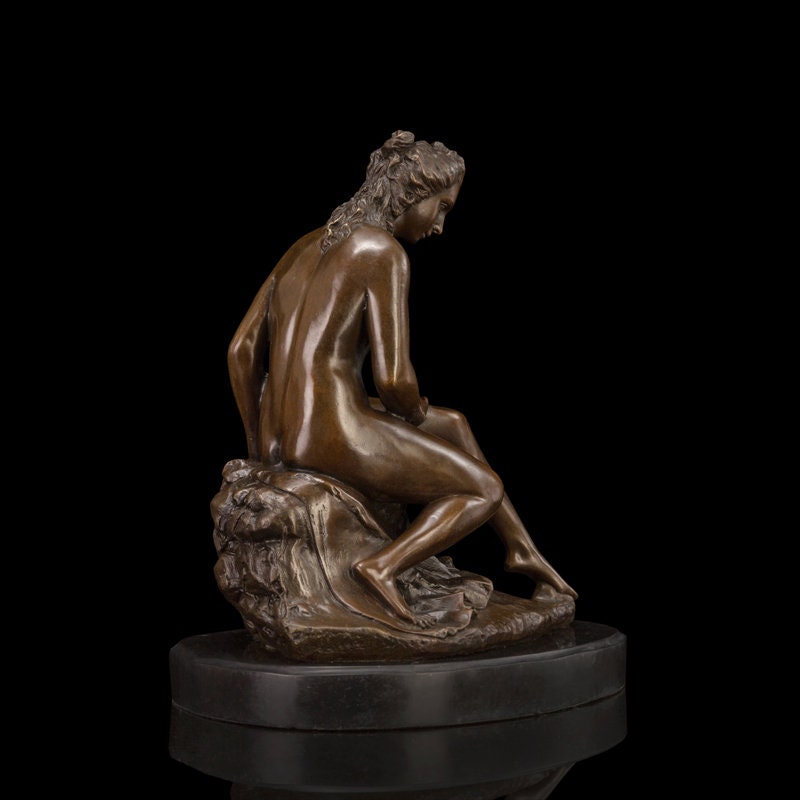 Women Bathing | Nude Statue | Bronze Sculpture
