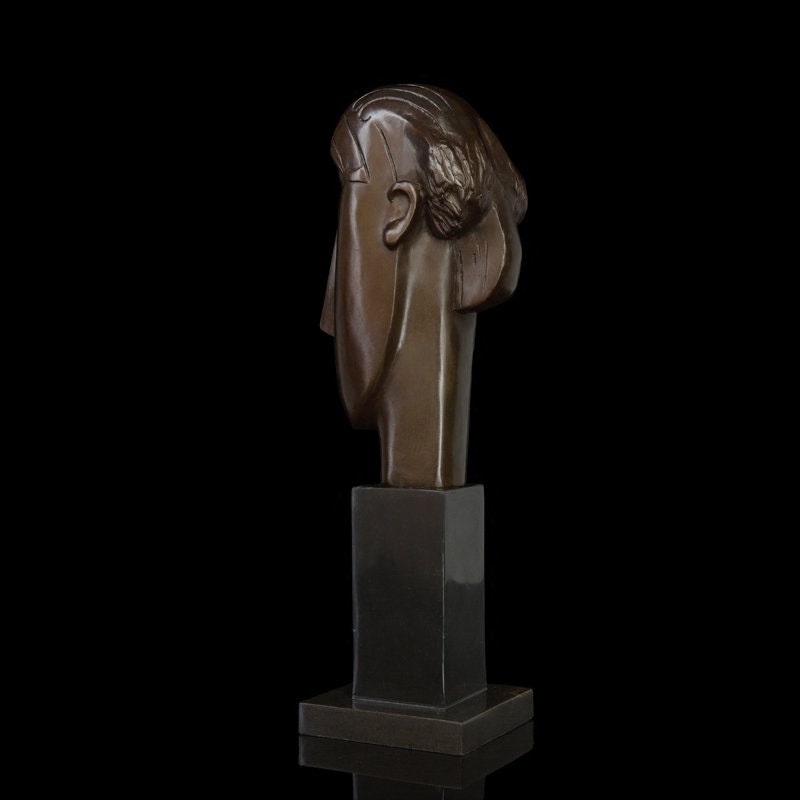 Abstract Male Head | Bronze Head Bust | Abstract Sculpture