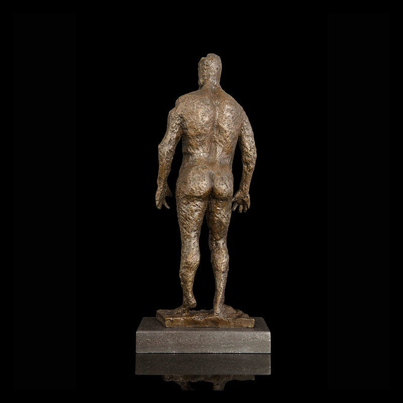 Abstract Nude Man | Bronze Statue | Naked Male Sculpture