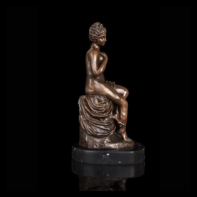 Naked Erotic Lady | Nude Bronze | Sexy Statue | Lady Sculpture