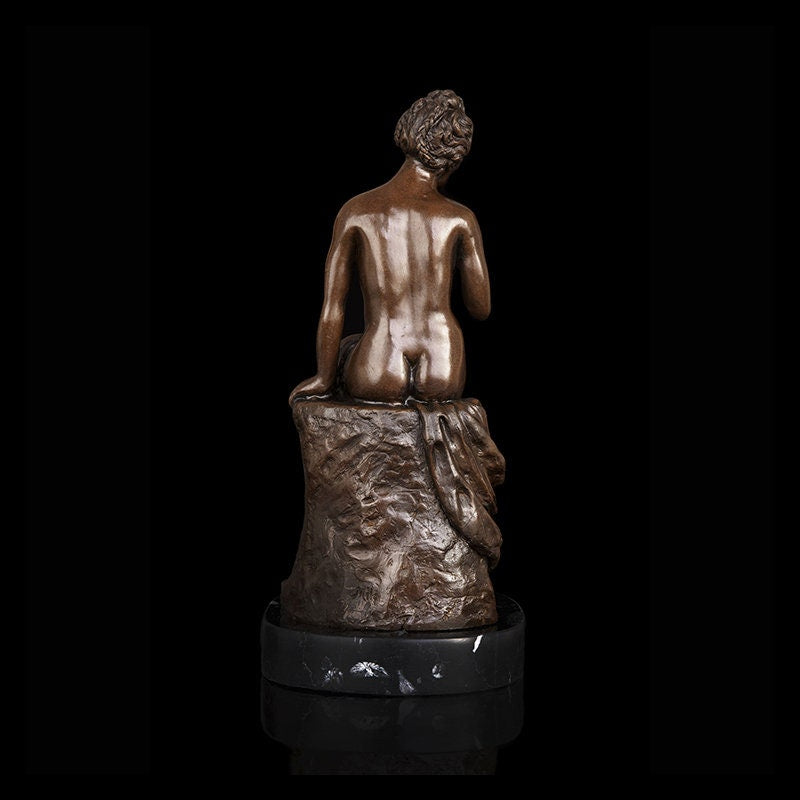Naked Erotic Lady | Nude Bronze | Sexy Statue | Lady Sculpture
