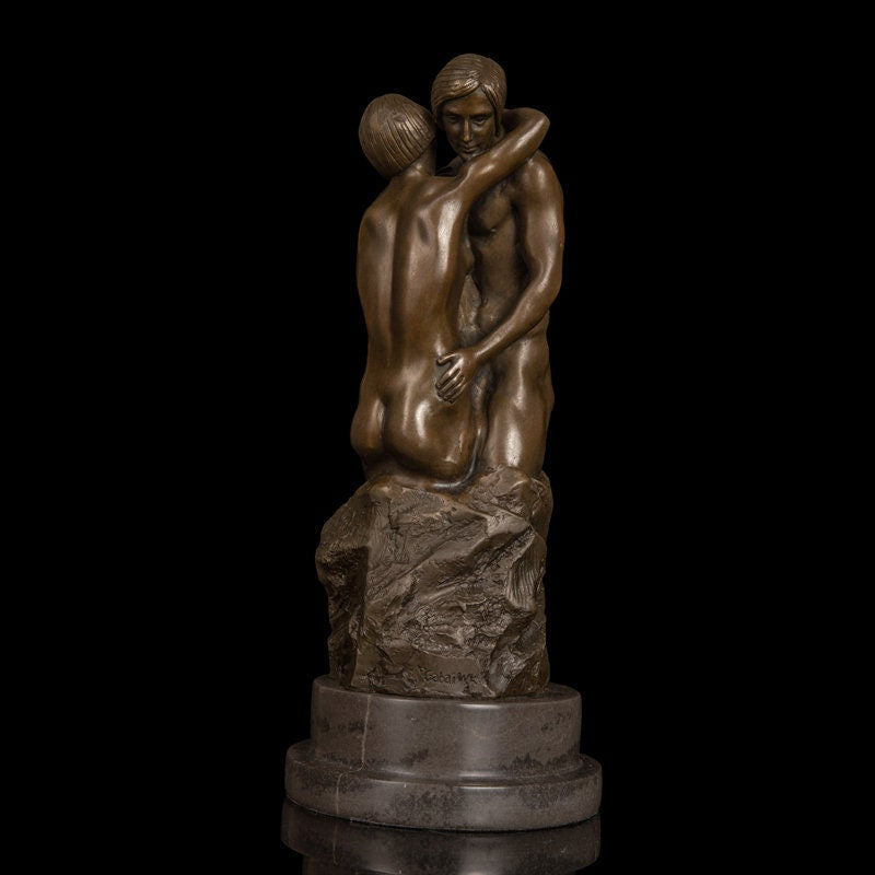 Faire l'amour | statuette en bronze | Sculpture érotique | Nu
