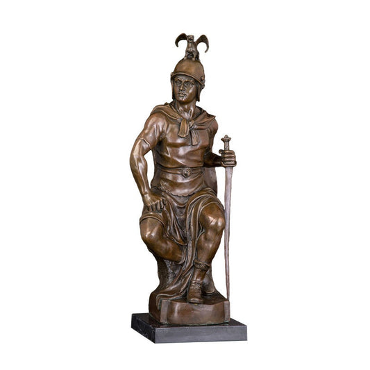 Ancient Warrior | Bronze Statue | Military Sculpture