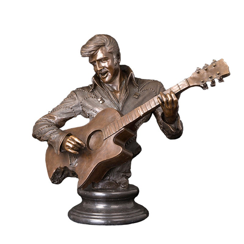 Playing Guitar | Bronze Statue | Music Sculpture
