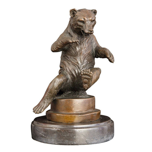 Playful Bear | Bronze Statue | Animal Sculpture